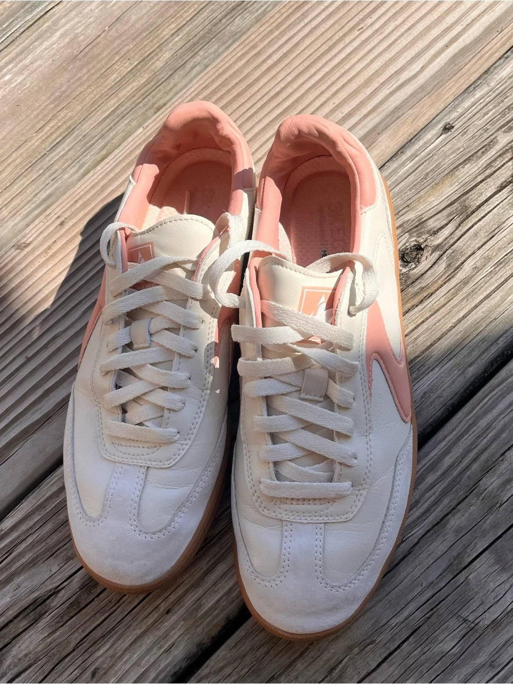 SKECHERS Hotshot Kickoff Court & Classic Sneakers Size 9 White Pink Profile - Picture 13 of 16